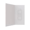 Stein 1000 x 1000 x 2000mm White 2-Sided Side Moulded Wall Shower Liner 