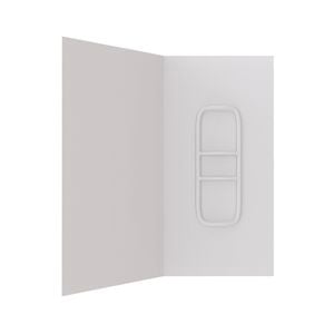 Stein 1000 x 1000 x 2000mm White 2-Sided Side Moulded Wall Shower Liner 