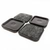 Surface Gard 48mm Brown Square Carpet Base Castor Cups - 4 Pack