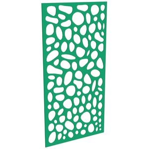 ProtectorAl 300-1200w x 1201-2400h Light Green/Gloss White Riverstone Unframed Composite Deco Panel