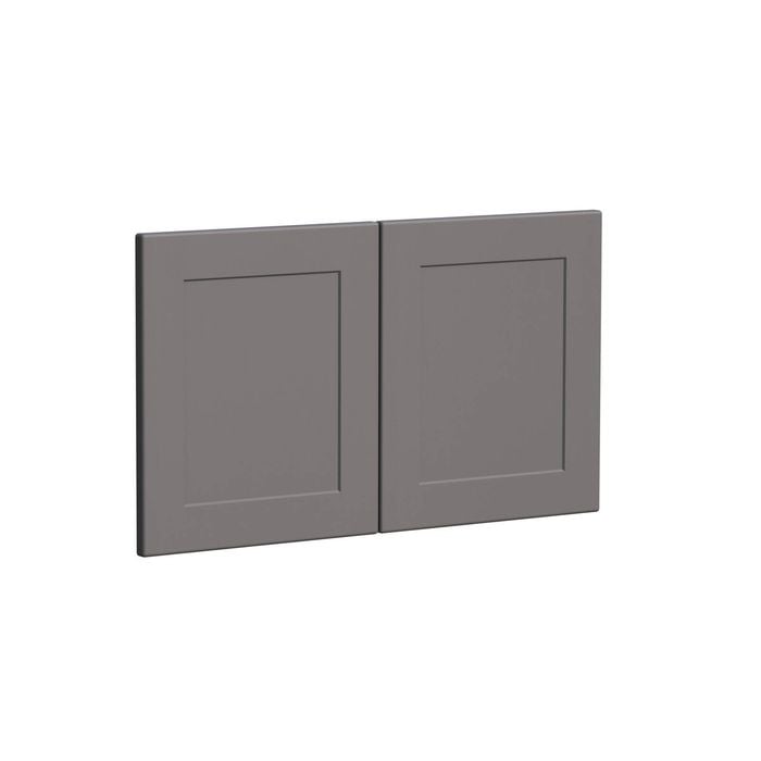 Kaboodle 800mm Smoked Grey Alpine Farmhouse Sink Doors - 2 Pack