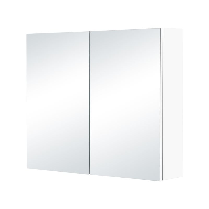 Mondella Rococo 750mm White Gloss Mirrored Shaving Cabinet