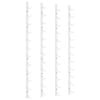 vidaXL 2x Wall Mounted Wine Racks for 12 Bottles White Iron Bottle Holder
