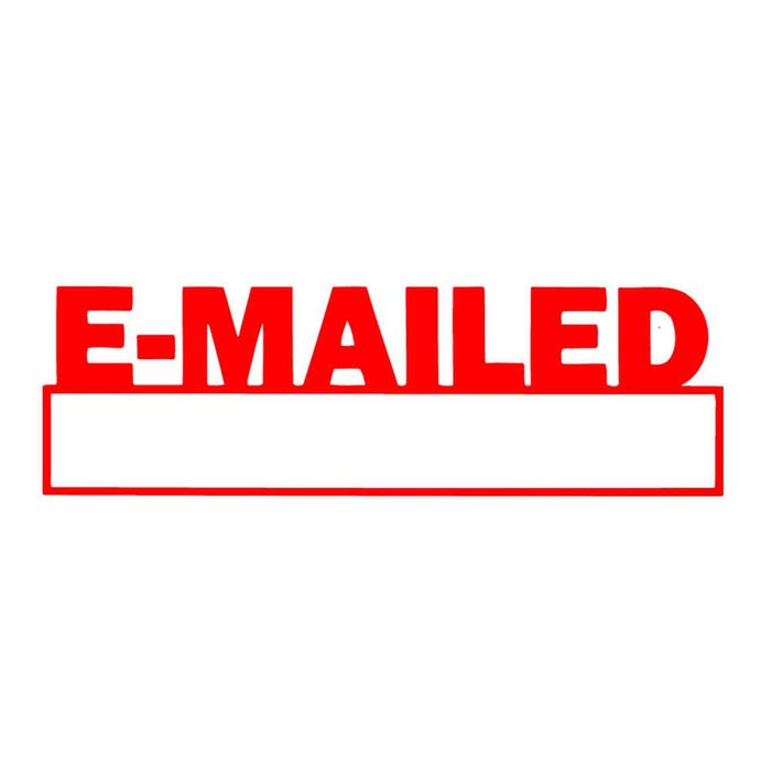 X-Stamper Self Inking Message Stamp (Emailed/Date)