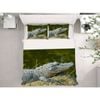3D Animal Crocodile 020 Bed Pillowcases Quilt Queen Size