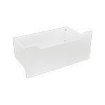Lugna White Scallop Drawer - To Suit 600 x 580mm Cabinet Shell