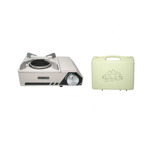 NNEOBA Infrared Camping Stove Gas Burner with Carry Box White