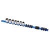 Kincrome 3/8" Drive 17 Clip Socket Rail