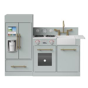 Teamson Kids Little Chef Charlotte Modern Modular Play Kitchen Gray/Gold