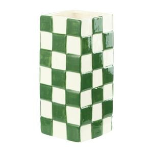 Emporium Lulu Collection Check Vase
