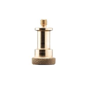 Manfrotto 151 Adaptor Stud Brass For Super Clamp System 1/4 To 3/8's 5/8 Stud Body