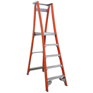 INDALEX 1.5m Industrial Fibreglass 180KG Pro Series Platform Ladder