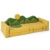 Costway 19pcs Modular Play Couch Kid Foam Building Fort Sofa Furniture