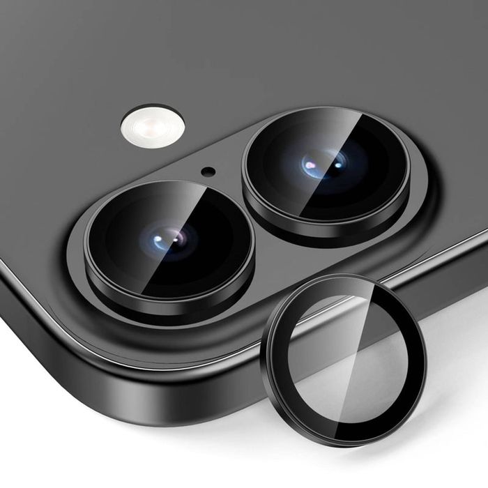 Tough On for iPhone 17 Camera Lens Protector Tempered Glass - Black