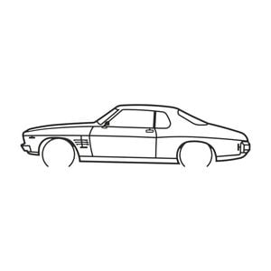 Holden Monaro GTS Silhouette Metal Wall Art