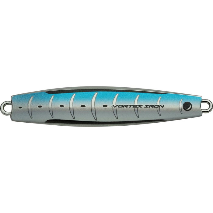 Samaki Vortex Iron 90g Metal Casting Fishing Jig Blue White