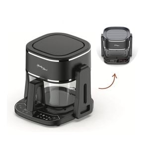 Healthy Choice 5l 2in1 Air Fryer And Grill, 1400w, Digital Touch Control, Clear Glass Cooking Basket