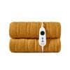 Dreamaker Kingston Coral Fleece Washable Electric Heated Throw Blanket Mustard 180x200cm | Overheat Protection & Auto-off