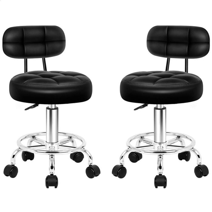 ALFORDSON Salon Stools Black 2X