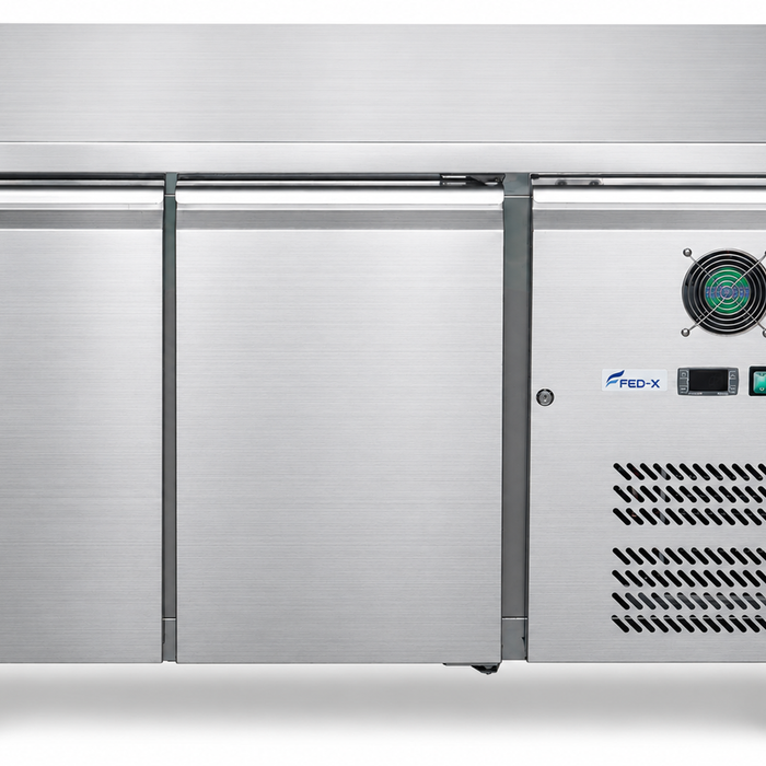 FED-X S/S Two Door Bench Fridge - XUB7C13S2V