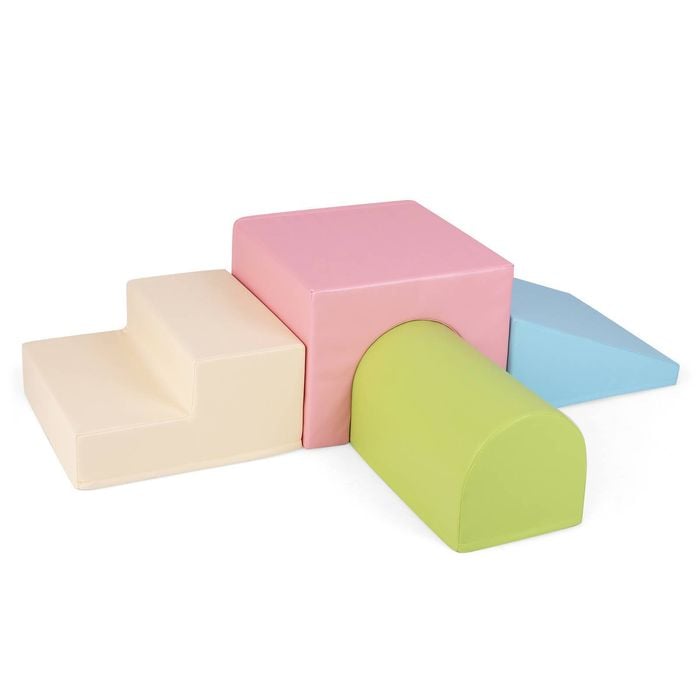 Costway 4PCS Foam Blocks Crawl Climb Playset Building Activity