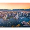 Aerial View of Downtown Vancouver  Print 100% Australian Made 120 x 90cm  (Stretched)