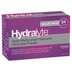 Hydralyte 4.9g x 24 Apple Blackcurrant Electrolyte Powder Sachets