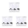 3x 3pc The Peanutshell Little Peanut Grey Washcloths Baby Nursery Decor
