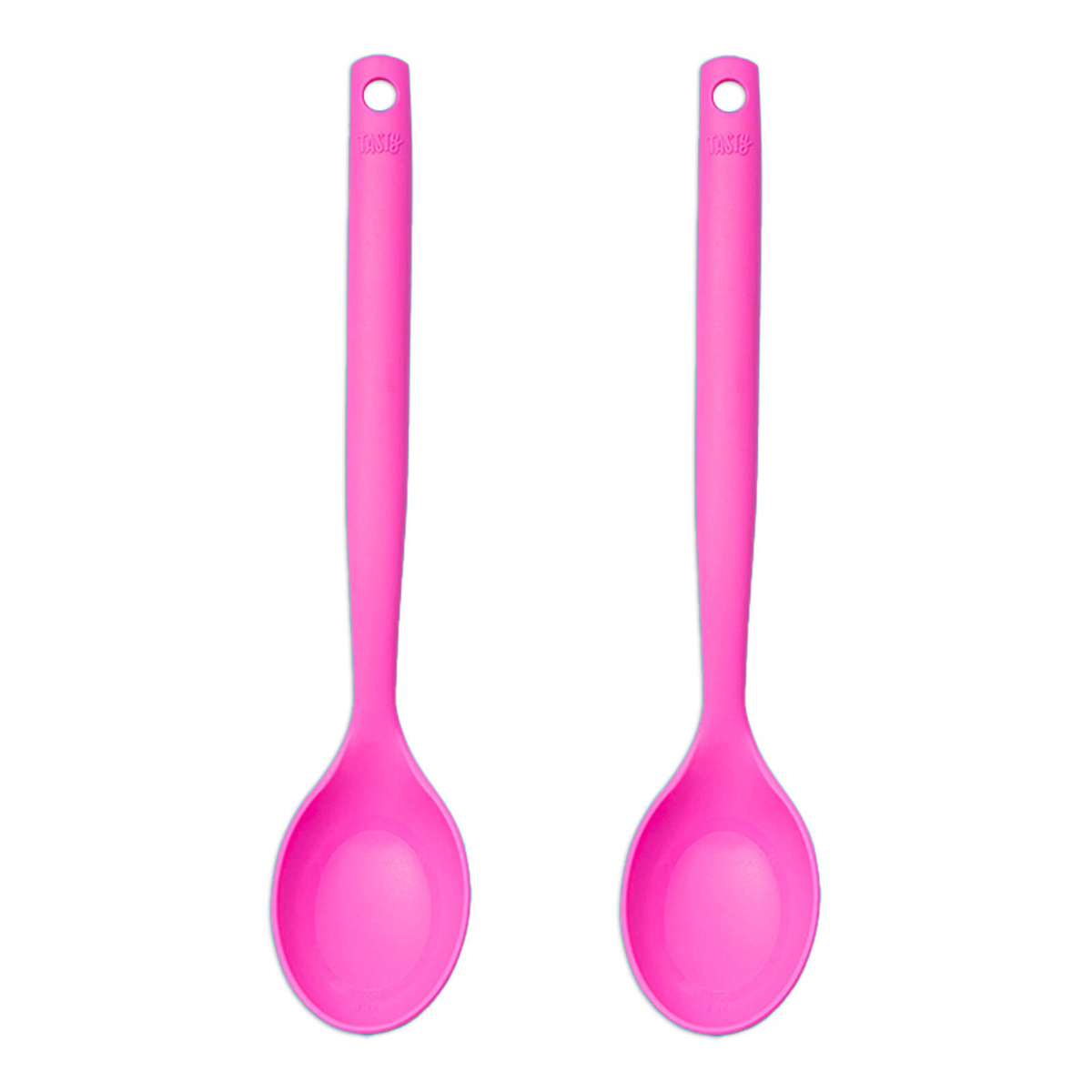Tasty 2-in-1 Silicone Spoon with Measurements Cooking Utensil 35cm Pink ...