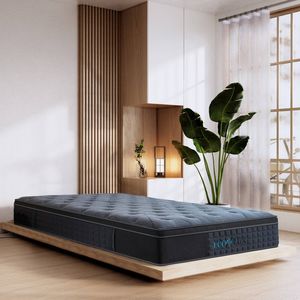 Royal Comfort Eco Lux  Euro Top 7-Zone Pocket Spring Plush Edge Support Mattress Charcoal Single
