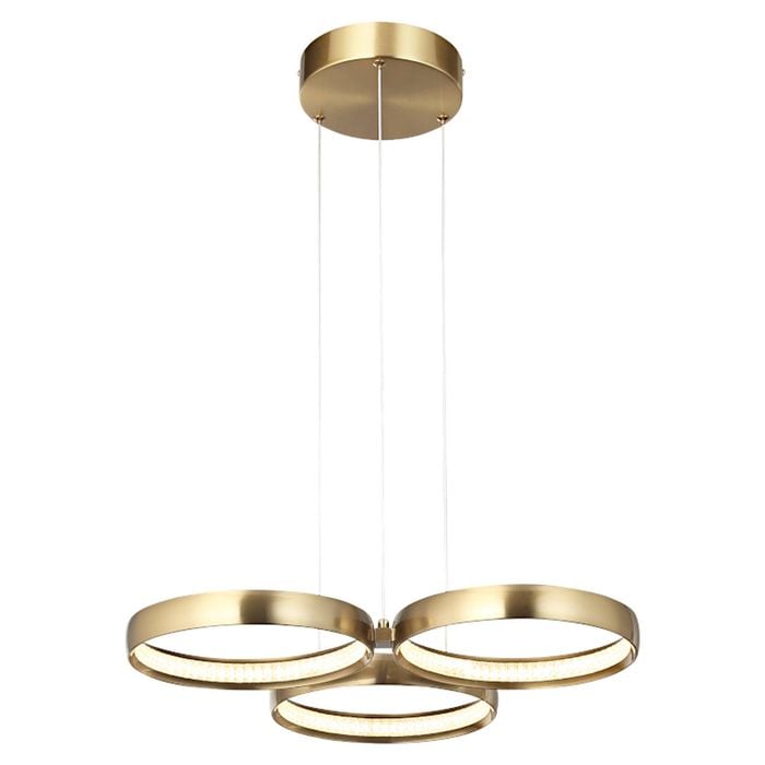 Cougar Lighting Olympus LED Pendant Light Gold 3lt
