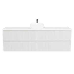 New England Joinery 1800mm Splendor Centre Basin SilkSurface Top Wall Hung Vanity