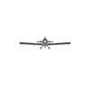 Ignite Laser Air Tractor 802 - Heavy-Duty Agricultural Aircraft Silhouette Metal Wall Art Coated Black 15.7 inch - 40 cm