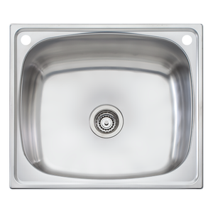 Oliveri 70L Laundry Tub With Rinse Bypass Kit