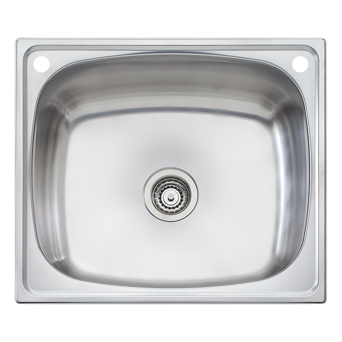 Oliveri 70L Laundry Tub With Rinse Bypass Kit