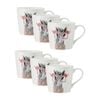 6PK Mikasa x Tipperley Hill Fine China Horse Themed Coffee Tea Drink Mug 380mL