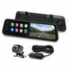 4K Streaming Mirror Wi-fi Dash Cam With Wireless Carplay And Android Auto