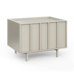 Linea 55cm Putty 1 Drawer Bedside Table