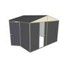 Build-a-Shed 3 x 3 x 2.3m Gable Single Sliding Door Shed with Hinged Side Door - Grey