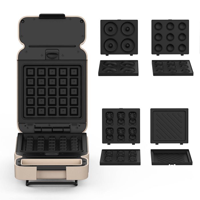 YOPOWER Detachable Waffle Maker Machine