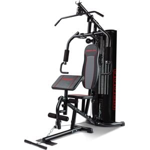 PROFLEX Multi-Station Compact Home Gym Fitness Equipment with 150lbs Weight Plates and Preacher Bench-M8000