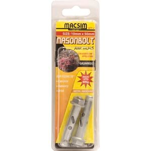 Macsim 10 x 50mm Galvanised Sleeve Anchor - 2 Pack
