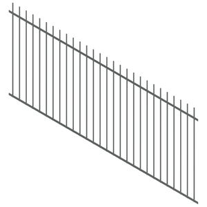ProtectorAl 1201 - 2400 x 1200mm Monument Raked 16-30º Picket Top Pool Fence Panel