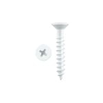 Pinnacle 4.0 x 25mm White Countersunk Timber Screw - 20 Pack