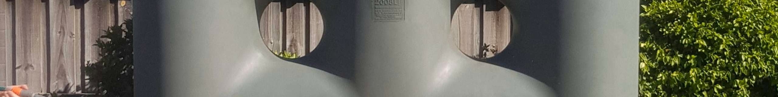 Melro water tank in shot