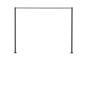 Daytek Timber Grey Ground Mount Kit with Base for Mini Fold Down