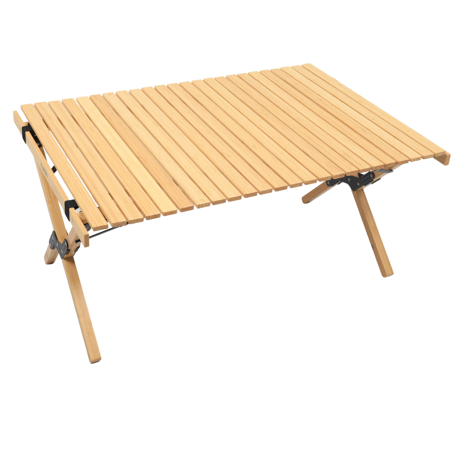 Folding Camping Table Bamboo Roll Up Portable Outdoor Picnic BBQ