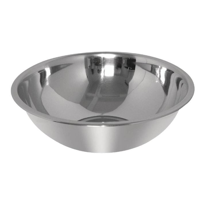 Vogue Mixing Bowl Stainless Steel Stackable Flat Bottom 343mm 4.8ltr