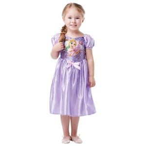 Rapunzel Halloween Costume Child Disney Princess Tangled Dress with Art and Bow - Purple, TODDLER