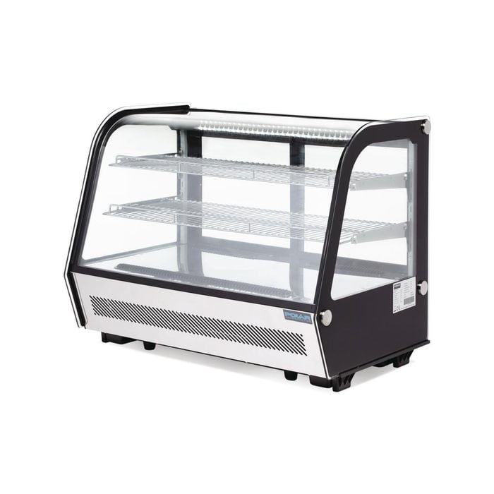 Polar G-Series Countertop Food Display Fridge Black 160Ltr